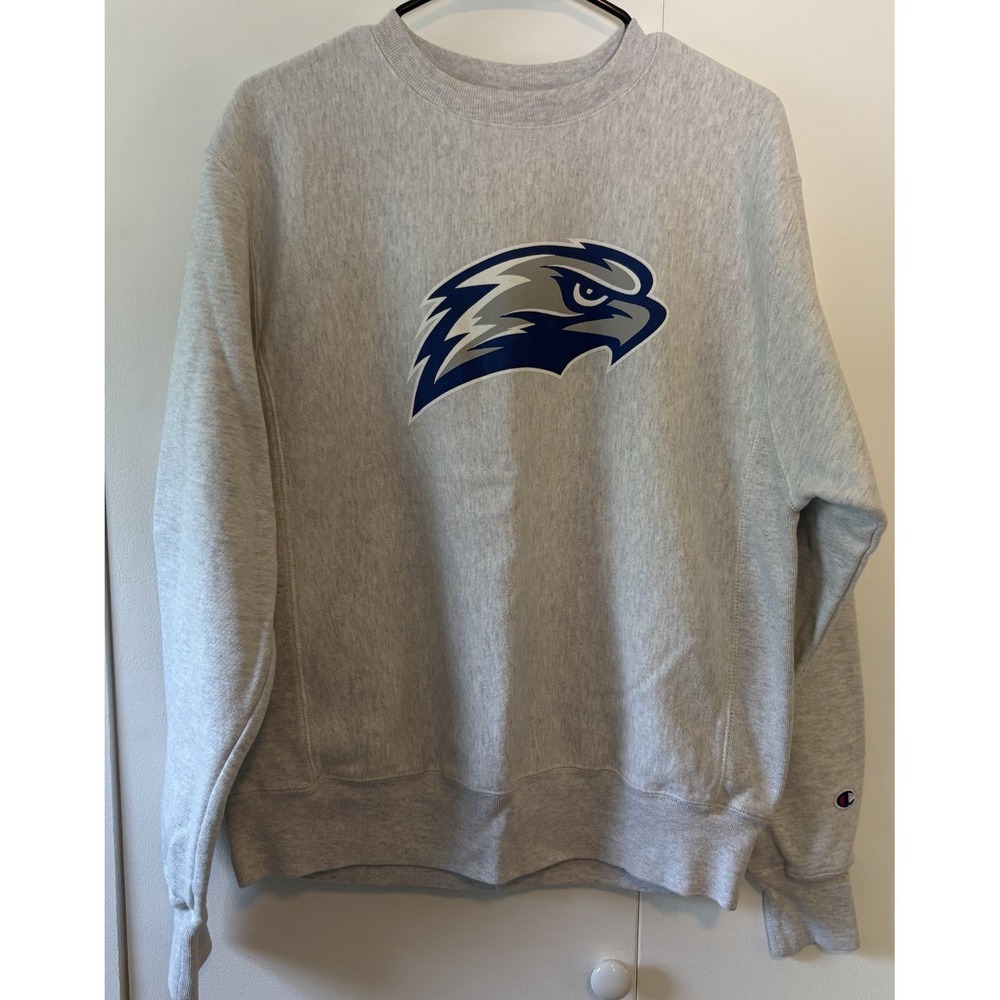 Vintage Champion Reverse Weave‎ Gray Eagles? Crewneck Sweatshirt Sz M